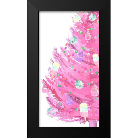 Candy Christmas Collection B Black Modern Wood Framed Art Print by Parker, Jennifer Paxton