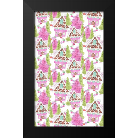 Candy Christmas Collection E Black Modern Wood Framed Art Print by Parker, Jennifer Paxton