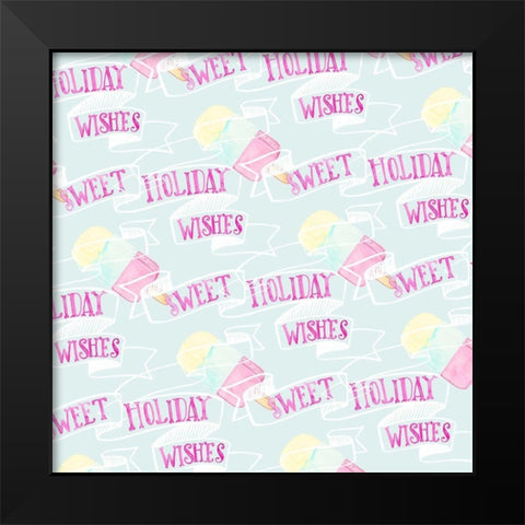 Candy Christmas Collection G Black Modern Wood Framed Art Print by Parker, Jennifer Paxton