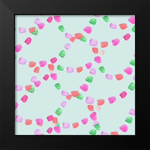 Candy Christmas Collection I Black Modern Wood Framed Art Print by Parker, Jennifer Paxton