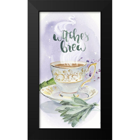 Green Witch Collection B Black Modern Wood Framed Art Print by Parker, Jennifer Paxton