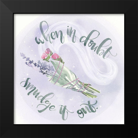 Green Witch Collection C Black Modern Wood Framed Art Print by Parker, Jennifer Paxton