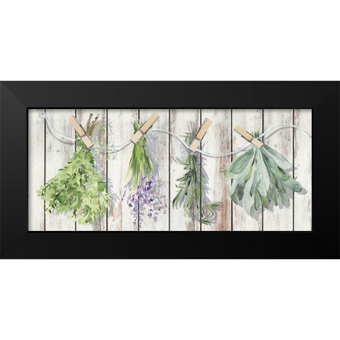 Green Witch Collection D Black Modern Wood Framed Art Print by Parker, Jennifer Paxton