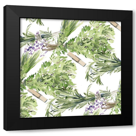 Green Witch Collection H Black Modern Wood Framed Art Print by Parker, Jennifer Paxton