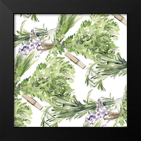 Green Witch Collection H Black Modern Wood Framed Art Print by Parker, Jennifer Paxton