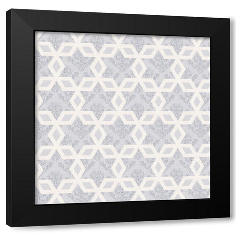 Sophisticated Hanukkah Collection I Black Modern Wood Framed Art Print with Double Matting by Borges, Victoria