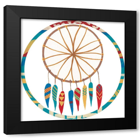 Woodland Warriors Collection C Black Modern Wood Framed Art Print with Double Matting by Moore, Regina