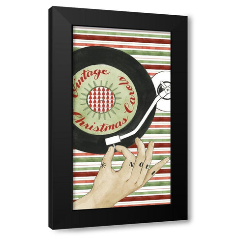 Hipster Santa Collection B Black Modern Wood Framed Art Print with Double Matting by Popp, Grace