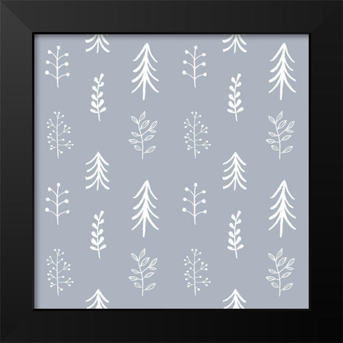 Woodland Celebration Collection G Black Modern Wood Framed Art Print by Borges, Victoria