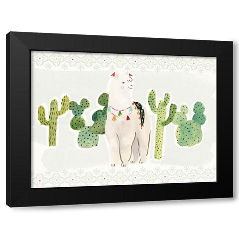 Sweet Alpaca Collection A Black Modern Wood Framed Art Print with Double Matting by Borges, Victoria