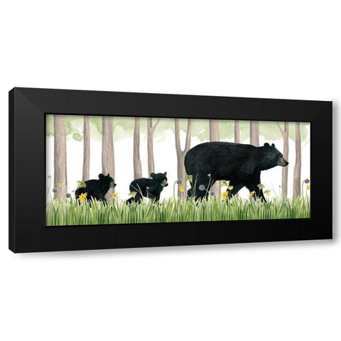 Woodland Babes Collection D Black Modern Wood Framed Art Print with Double Matting by Popp, Grace