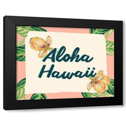 Tropical Getaway Collection A Black Modern Wood Framed Art Print with Double Matting by Fagalde, Jarman