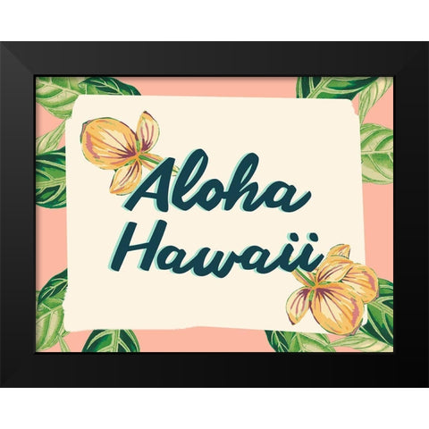 Tropical Getaway Collection A Black Modern Wood Framed Art Print by Fagalde, Jarman