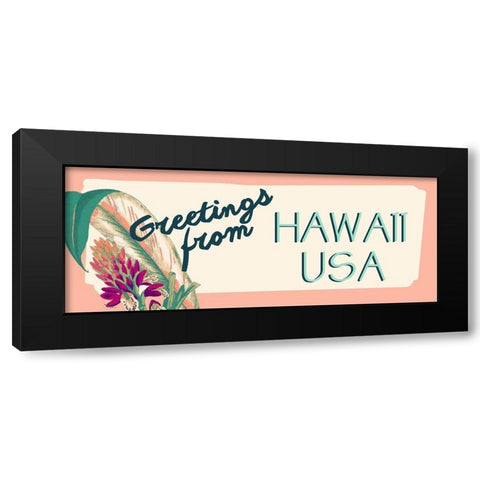 Tropical Getaway Collection D Black Modern Wood Framed Art Print by Fagalde, Jarman