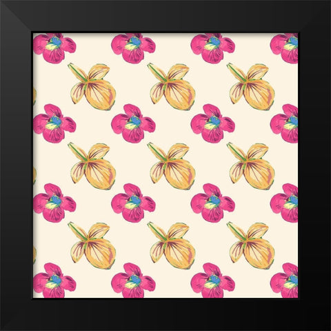 Tropical Getaway Collection F Black Modern Wood Framed Art Print by Fagalde, Jarman