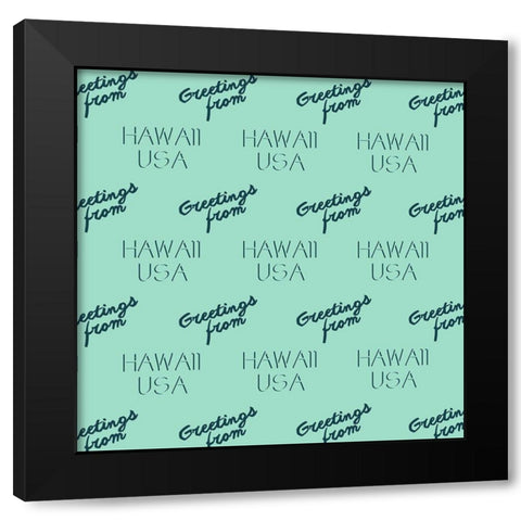 Tropical Getaway Collection I Black Modern Wood Framed Art Print with Double Matting by Fagalde, Jarman