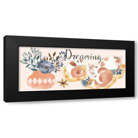 Sleep to Dream Collection D Black Modern Wood Framed Art Print with Double Matting by Wang, Melissa