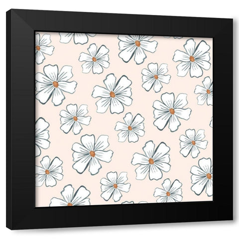 Sleep to Dream Collection F Black Modern Wood Framed Art Print with Double Matting by Wang, Melissa