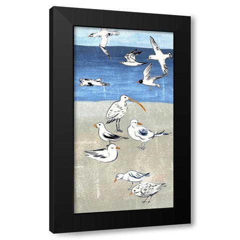 Sailors Rest Collection B Black Modern Wood Framed Art Print by Wang, Melissa