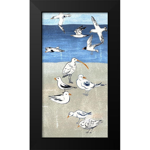 Sailors Rest Collection B Black Modern Wood Framed Art Print by Wang, Melissa