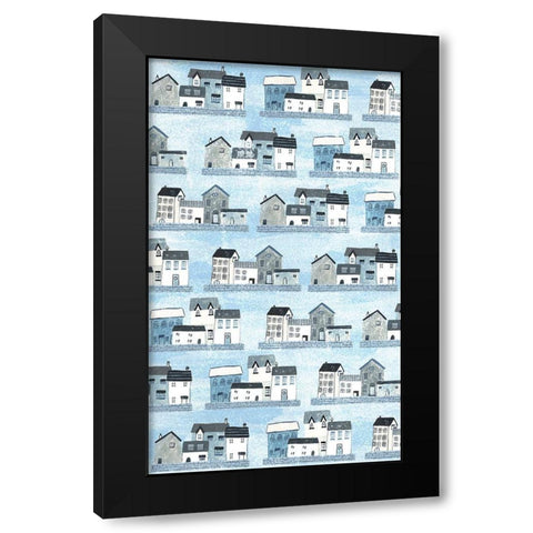 Sailors Rest Collection E Black Modern Wood Framed Art Print with Double Matting by Wang, Melissa