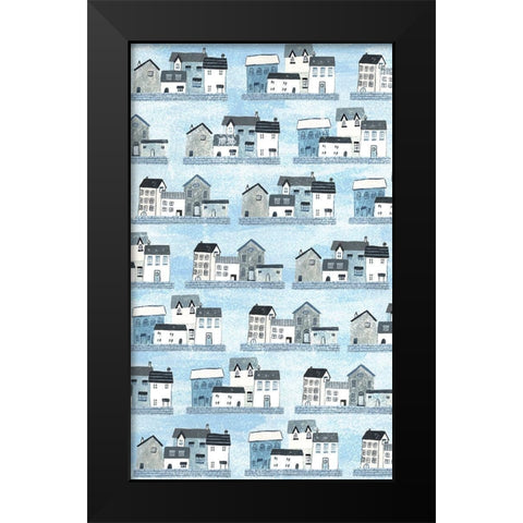 Sailors Rest Collection E Black Modern Wood Framed Art Print by Wang, Melissa