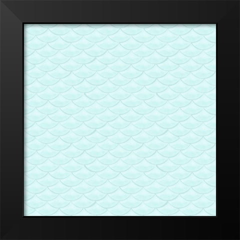 Mermaid Scales Collection G Black Modern Wood Framed Art Print by Popp, Grace