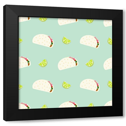 Cinco de Mayo Collection G Black Modern Wood Framed Art Print with Double Matting by Borges, Victoria