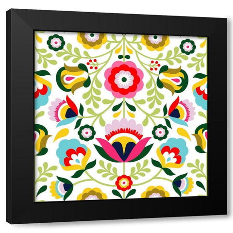 Cinco de Mayo Collection H Black Modern Wood Framed Art Print by Borges, Victoria