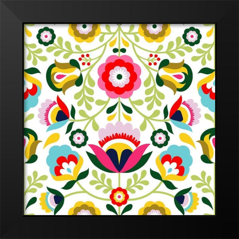 Cinco de Mayo Collection H Black Modern Wood Framed Art Print by Borges, Victoria