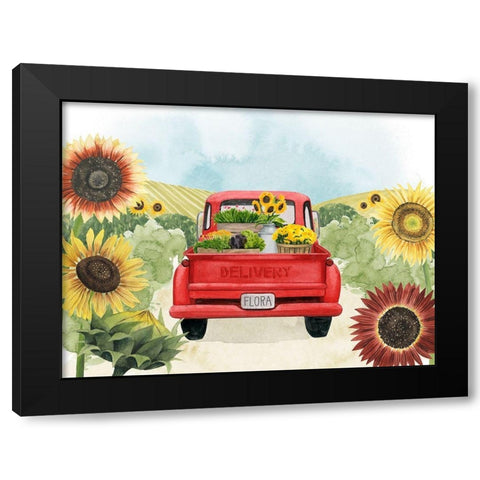 Farm Flora Collection A Black Modern Wood Framed Art Print with Double Matting by Popp, Grace