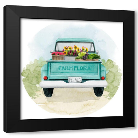 Farm Flora Collection C Black Modern Wood Framed Art Print with Double Matting by Popp, Grace