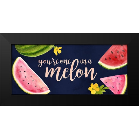 Fresh Fruit Collection D Black Modern Wood Framed Art Print by Borges, Victoria