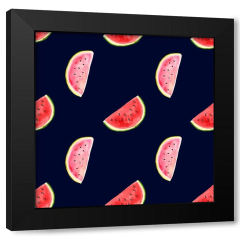 Fresh Fruit Collection I Black Modern Wood Framed Art Print by Borges, Victoria