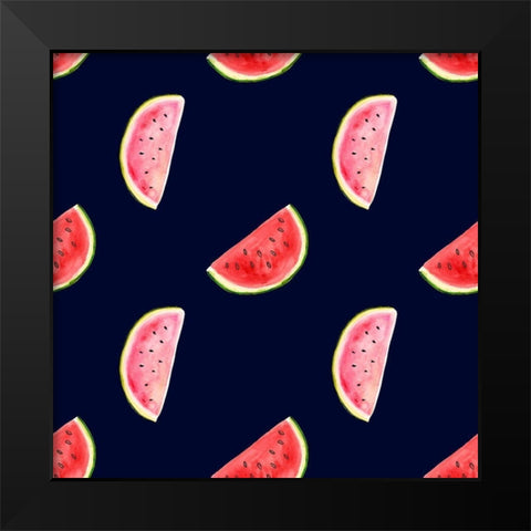 Fresh Fruit Collection I Black Modern Wood Framed Art Print by Borges, Victoria