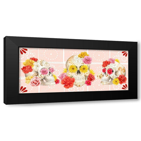 Fiesta de la Vida Muertos Collection D Black Modern Wood Framed Art Print by Popp, Grace