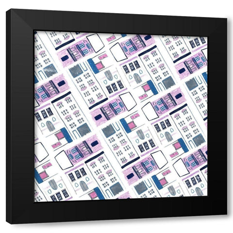 Bonjour Paris Collection H Black Modern Wood Framed Art Print by Wang, Melissa