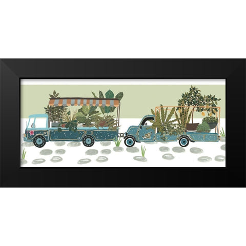 Hit the Road Collection D Black Modern Wood Framed Art Print by Wang, Melissa