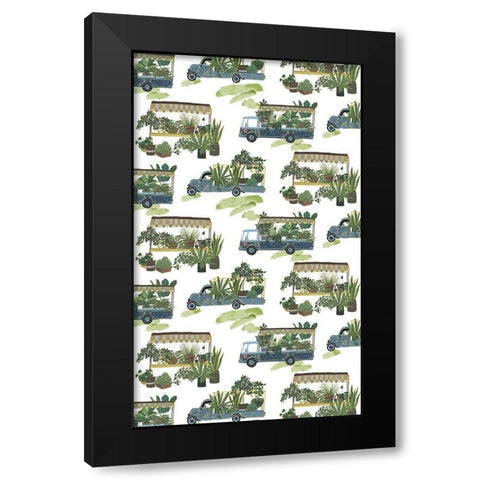 Hit the Road Collection E Black Modern Wood Framed Art Print with Double Matting by Wang, Melissa