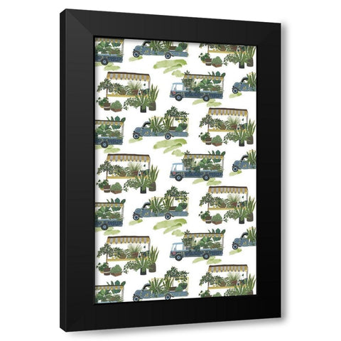 Hit the Road Collection E Black Modern Wood Framed Art Print by Wang, Melissa