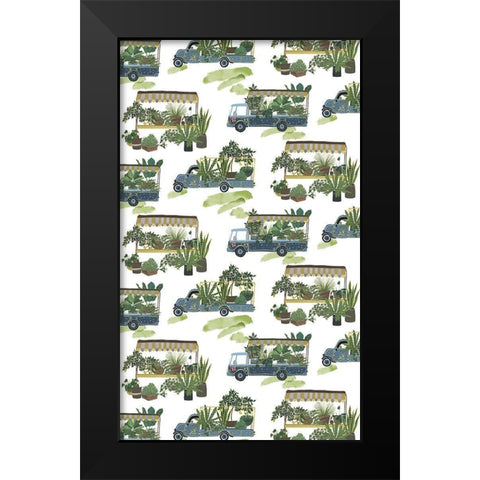 Hit the Road Collection E Black Modern Wood Framed Art Print by Wang, Melissa