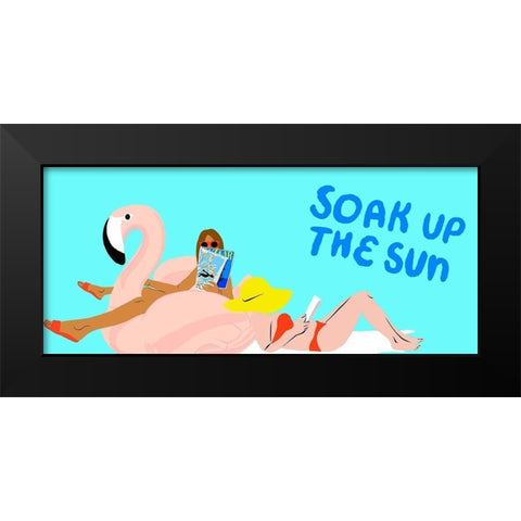 Soak up the Sun Collection D Black Modern Wood Framed Art Print by Blanckslate