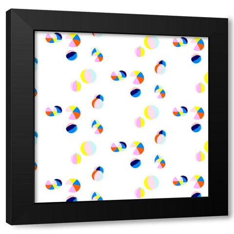 Soak up the Sun Collection F Black Modern Wood Framed Art Print with Double Matting by Blanckslate