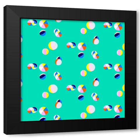 Soak up the Sun Collection G Black Modern Wood Framed Art Print with Double Matting by Blanckslate