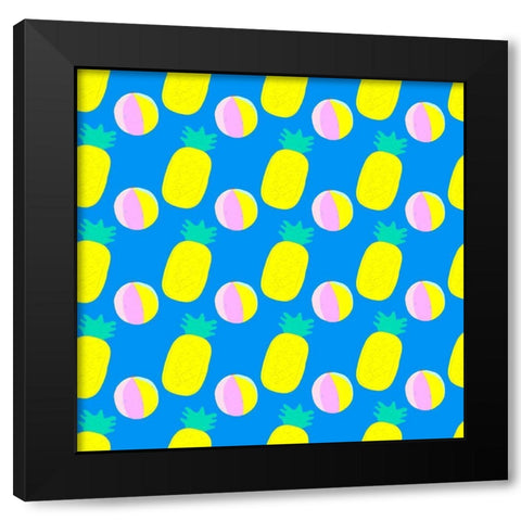 Soak up the Sun Collection I Black Modern Wood Framed Art Print by Blanckslate