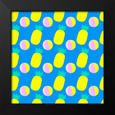 Soak up the Sun Collection I Black Modern Wood Framed Art Print by Blanckslate