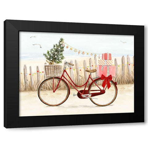 Christmas Coast Collection A Black Modern Wood Framed Art Print with Double Matting by Borges, Victoria