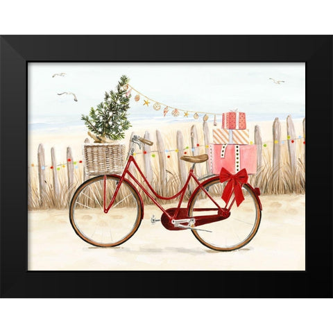 Christmas Coast Collection A Black Modern Wood Framed Art Print by Borges, Victoria