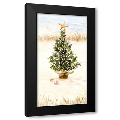 Christmas Coast Collection B Black Modern Wood Framed Art Print with Double Matting by Borges, Victoria