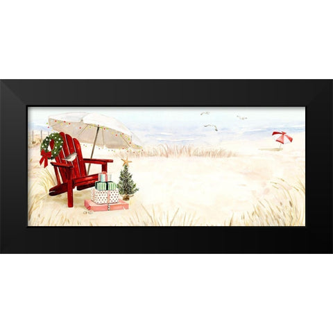 Christmas Coast Collection D Black Modern Wood Framed Art Print by Borges, Victoria